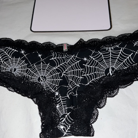 (L) Victoria’s Secret PINK PINK EVERYDAY LACE-TRIM CHEEKSTER PANTY - Picture 11 of 13